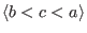 $\langle {b<c<a} \rangle$