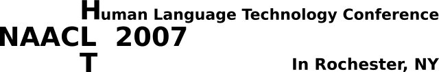 NAACL-HLT 07 logo