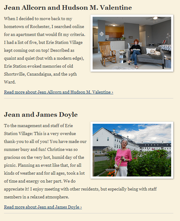 Homepage example