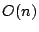 $ O(n)$