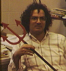 picture of Lane A. Hemaspaandra holding a trident